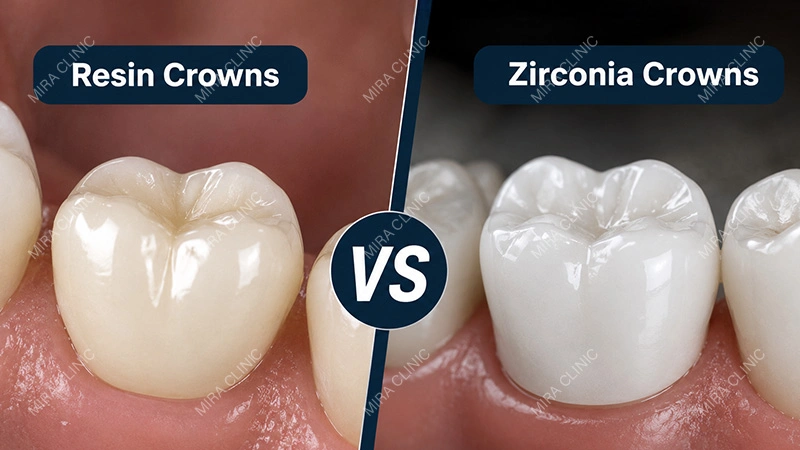 Resin Crowns vs Zirconia Crowns